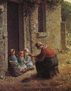 Jean Francois Millet, Woman feeding the children